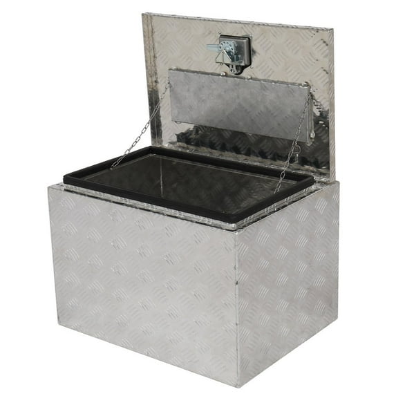 IVV 24" Aluminum Truck Box Underbody Tool Box RV ATV Trailer Storage Tote Pickup RV Truck, Silver