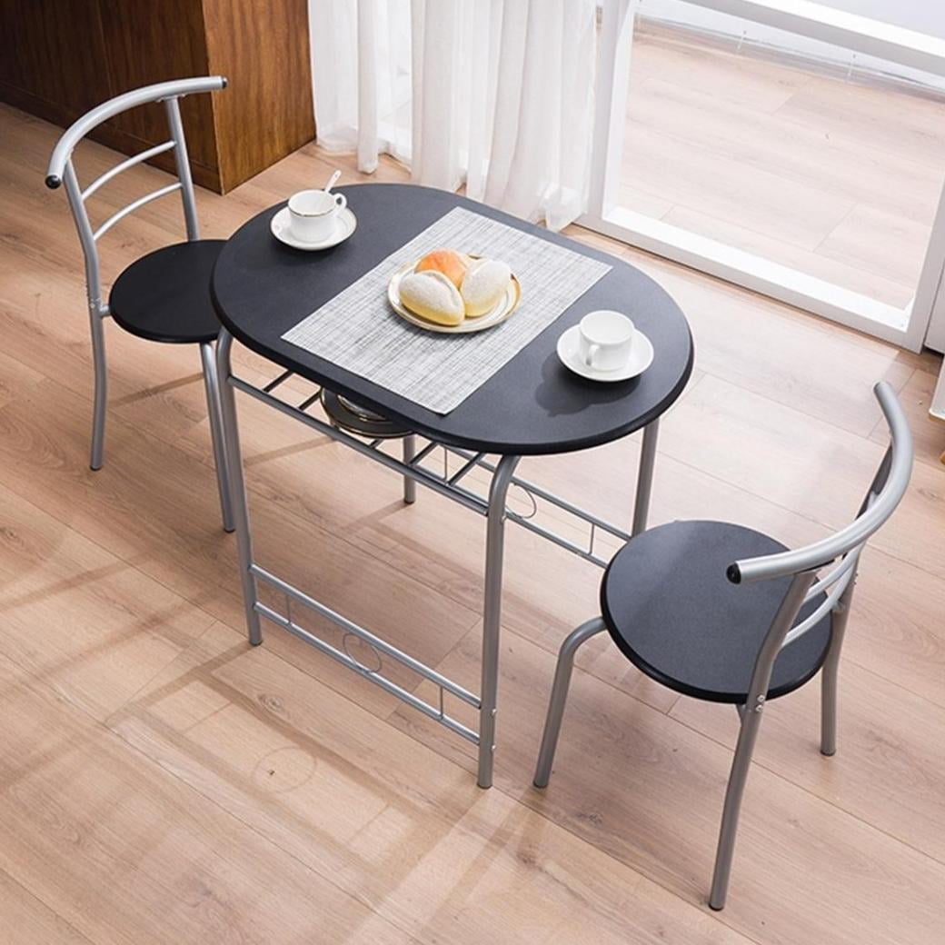 IVV 3 Piece Dining Set,Small Kitchen Table Set for 2,Breakfast Table ...