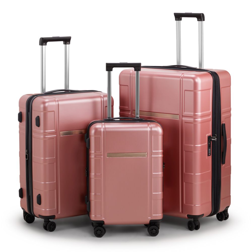 IVV 3-Piece Luggage, Expandble Hardshell Suitcase with Spinner Wheels ...