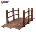thumbnail image 1 of IVV 4.92ft Outdoor Wooden Arch Bridge, Solid Fir Landscape Bridge for Garden, Patio, Yard, and Scenic Decor, Weatherproof & Sturdy (Carbonization Color), 1 of 9