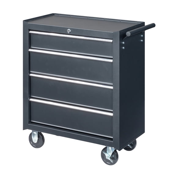 IVV 4-Drawer Rolling Tool Chest with Wheels, Tool Chest Cart with Locking System Tool Chest for Garage, Warehouse (Black)
