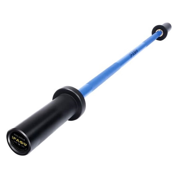 IVV 4FT Olympic Barbell for Gym Home Exercises, Weightlifting and Powerlifting, Blue
