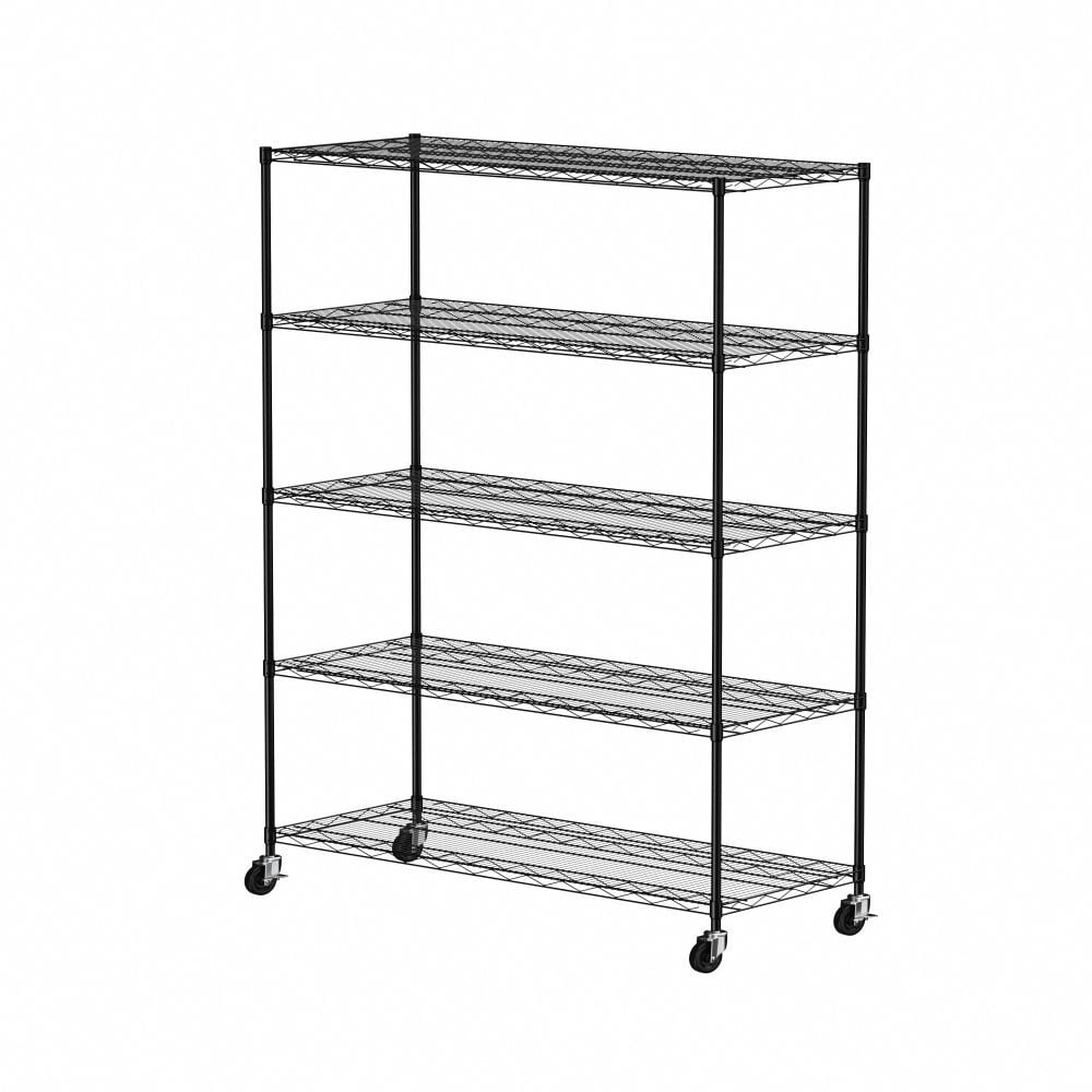 IVV 5-Shelf Metal Organizer Wire Rack, Heavy Duty Storage Shelving Unit ...