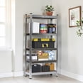 thumbnail image 1 of IVV 5-Tier Adjustable Storage Rack, Heavy Duty Galvanized Steel Shelving Unit, for Garage, Basement, Warehouse, Pantry, Closet, Kitchen, Load 175LBS Per Shelf, Gray, 1 of 8