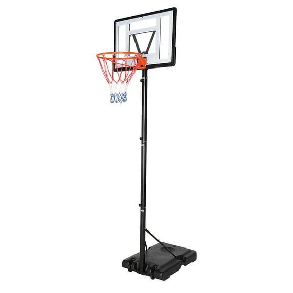 IVV Adjustable Basketball Hoop Outdoor Portable Basketball Goals, Adjustable Height 7Ft - 10Ft For Adults Teenagers