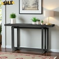thumbnail image 1 of IVV 59" Minimalist Entryway Console Table in Black, Modern Sofa Table with Solid Pine Wood Frame, Easy Assembly for Home Decor, 1 of 9