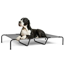 IVV Elevated Dog Bed - Heavy Duty Dog Cot, Max 175LBS Load, Breathable Raised Dog Bed with Metal Frame, Portable Dog Bed for Outdoor Use, Dog Cots Beds for X-Large Dogs, Light Gray