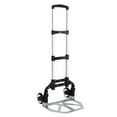 thumbnail image 1 of IVV Folding Hand Truck Dolly Aluminum Folding Hand Cart Luggage Trolley Cart with Telescoping Handle and All-Terrain Wheels, Double Bearings (Black), 1 of 9
