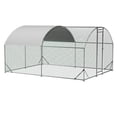 thumbnail image 1 of IVV Large Metal Chicken Coop, Heavy Duty Wire Mesh Poultry Run Hutch with Water-Resistant and Anti-UV Cover, Outdoor Duck Rabbit House (9.84'W x 13.12'D x 6.56'H), 1 of 7