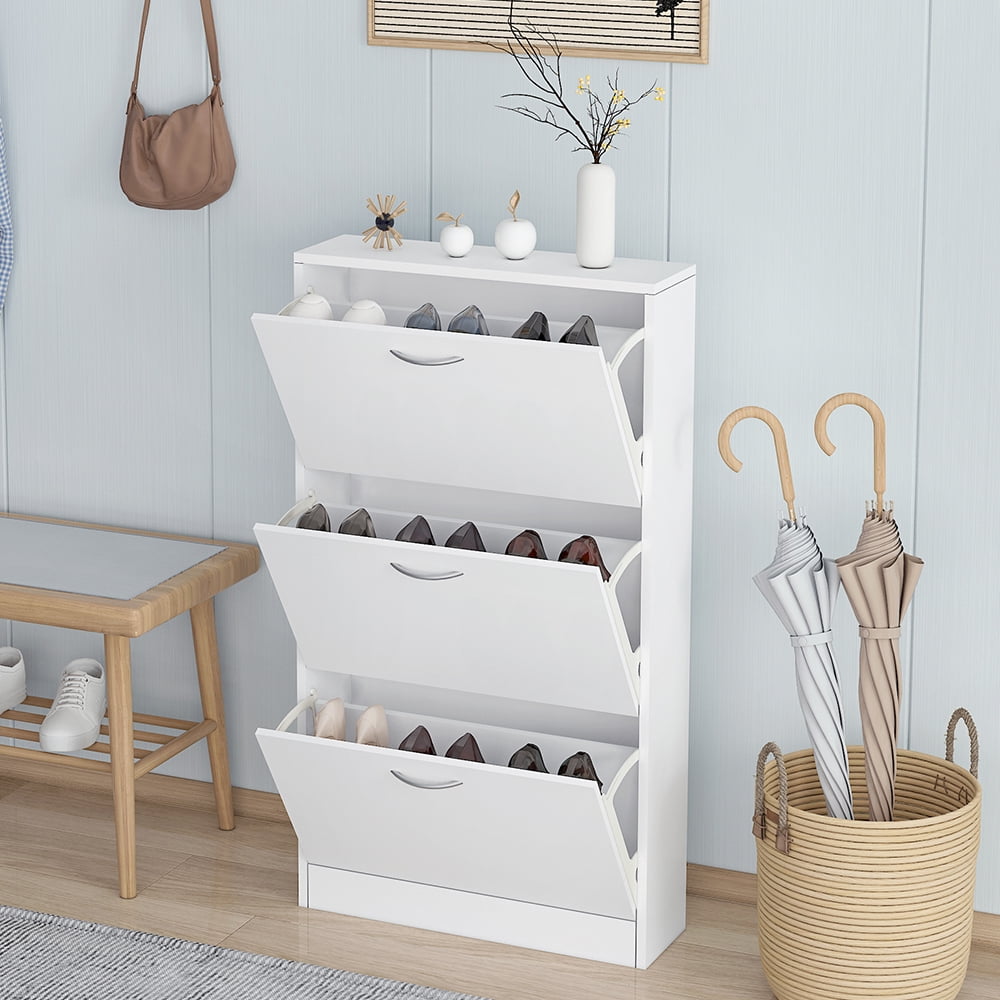 IVV Narrow Shoe Storage Entryway Shoe with 3 Flip
