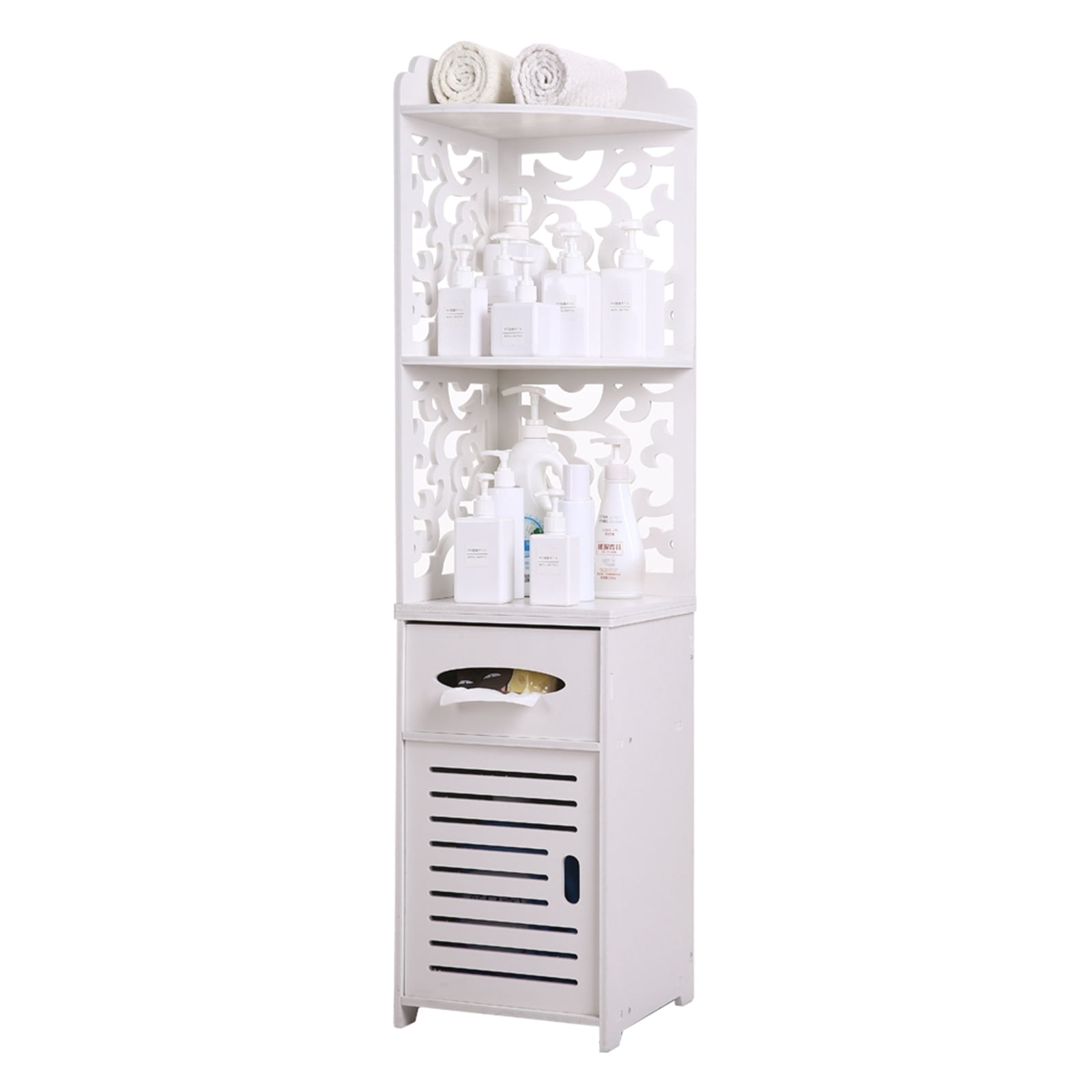 IVV Narrow Storage Cabinet, Slim Bathroom Storage Cabinet, Corner ...