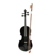IVV New 1/2 Acoustic Violin Case Bow Rosin Black
