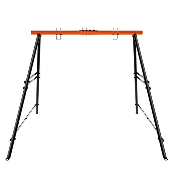 IVV Outdoor Steel Porch Swing Stand Only, Max Load 550Lbs A-Frame Hammock Chair Stand for Patio, Playground, Park, 64.96"L x 64.96"W x 70.86"H, Orange