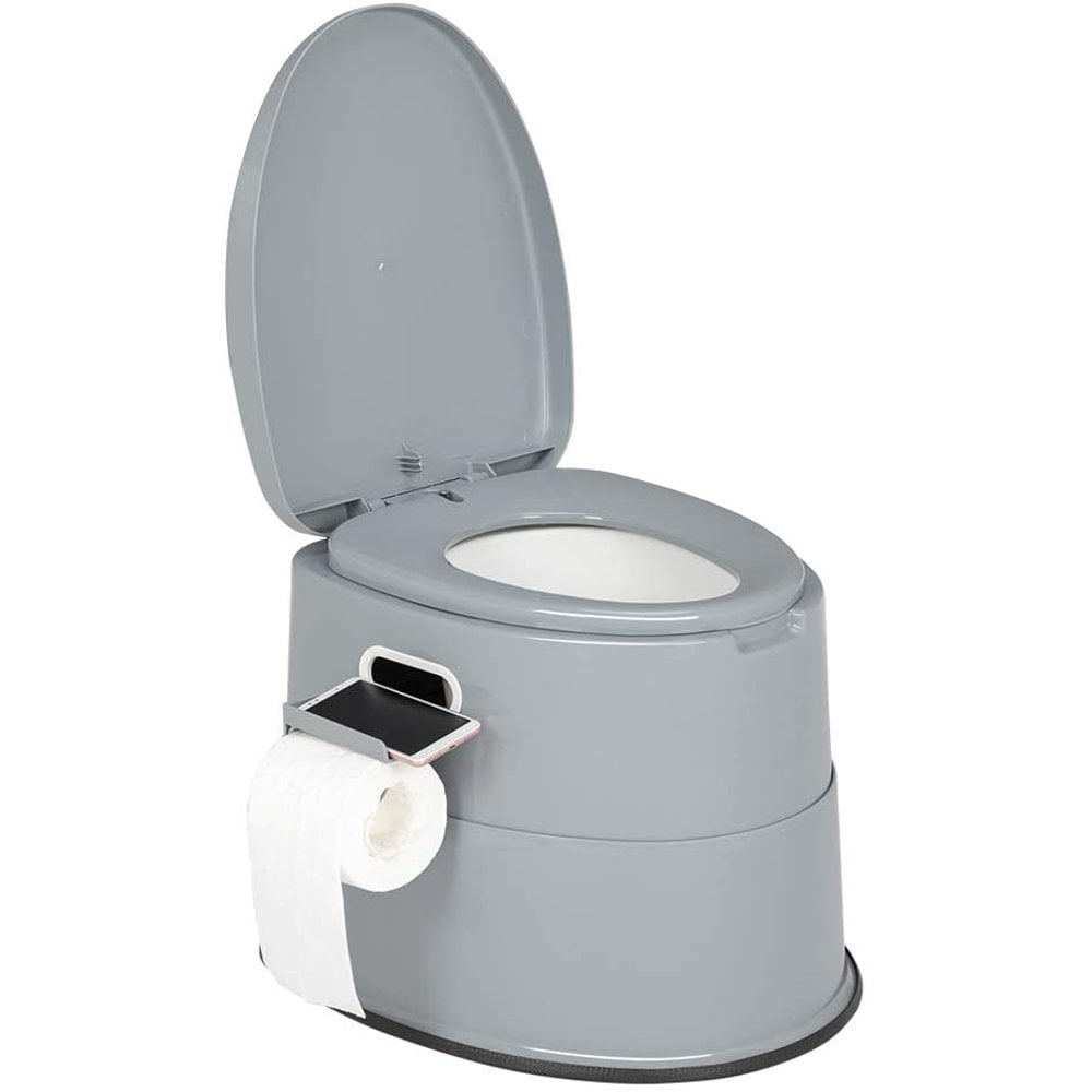 IVV Portable Toilet | Indoor Outdoor Commode w/Detachable Inner Bucket ...