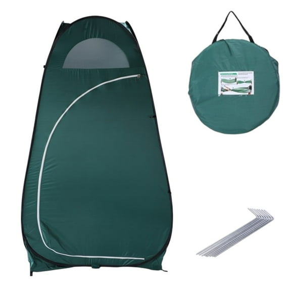 IVV Privacy Shower Tent, No Assembly, Pop Up Camp Restroom, Portable Sun Shade Canopy, 74.5" x 47" x 47", Army Green