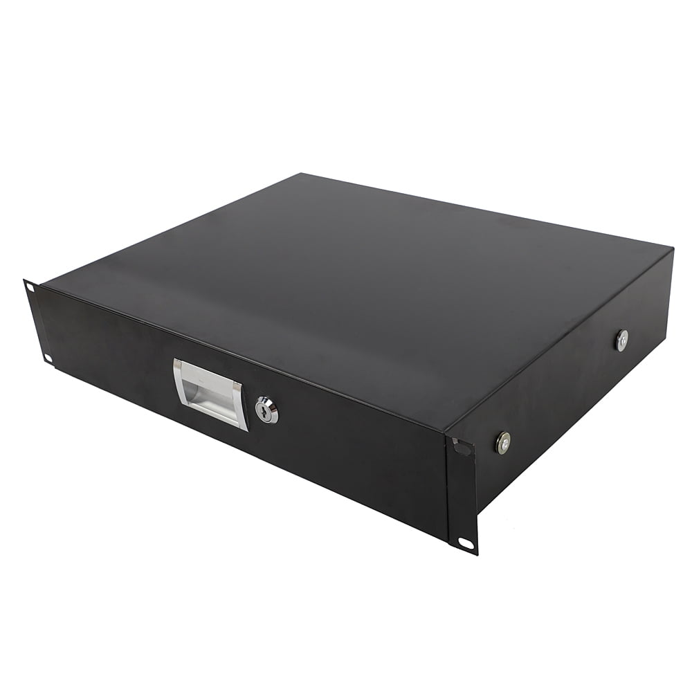 IVV Rack Mount Drawer 2U with Steel Faceplate, with Lock and Key, for ...