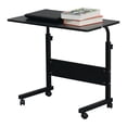 thumbnail image 1 of IVV Rolling Computer Desk, Portable Laptop Writing Desk, 27"-38" Height Adjustable, for Small Space Home Office, Black (80x40cm), 1 of 7