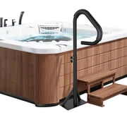 IVY&LANE 57 inch Adjustable Tub Handrail,Aluminum Alloy with Black Grip,Secure for Pools,Bathtub,Spas,600LBS