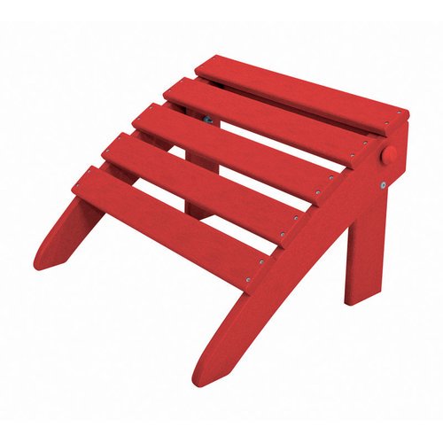 Ivy Terrace Folding Ottoman Red