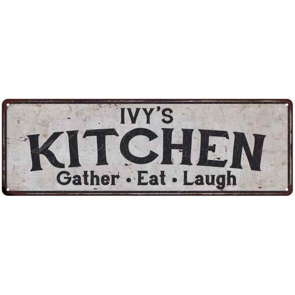 IVY's Kitchen Gift Rustic Chic Decor Gift 6x18 Sign 206180051011
