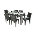 thumbnail image 1 of IWC 7-Piece Resin Rattan Style Outdoor Patio Dining Set, Espresso, 1 of 11