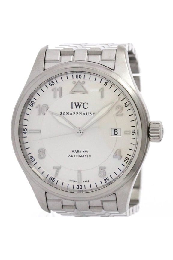 Pre-Owned IWC Pilot Mark 16 XVI Steel Automatic Mens Watch IW325505 Polished
