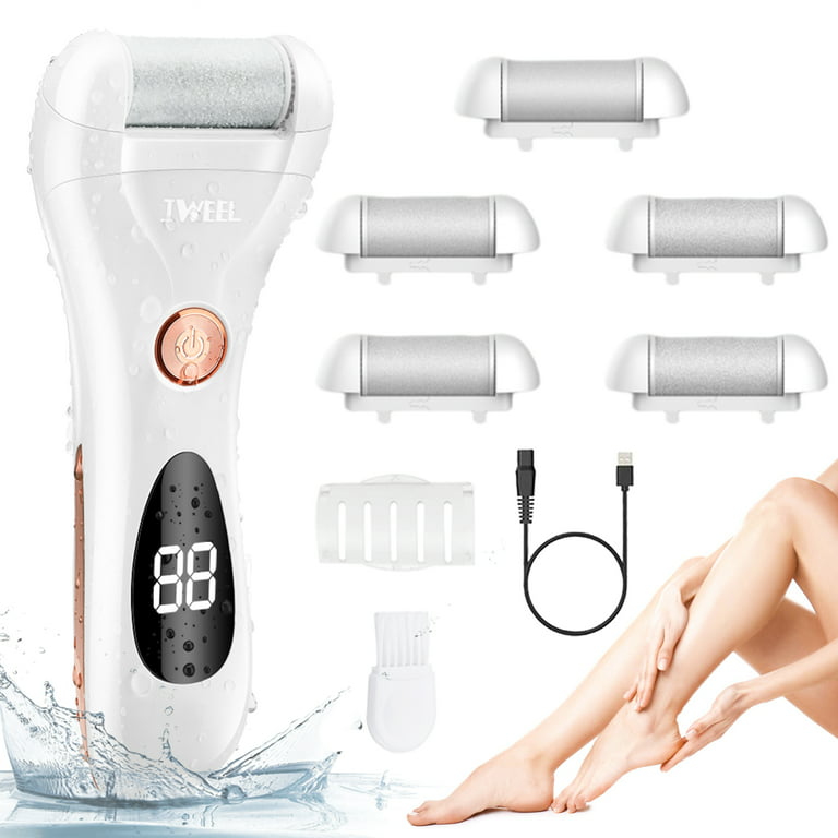 Electric Callus Remover for Feet,Rechargeable Foot File Hard Skin  Remover,Waterproof 14 in1 Professional Pedicure Kit for Cracked Heels &Dead
