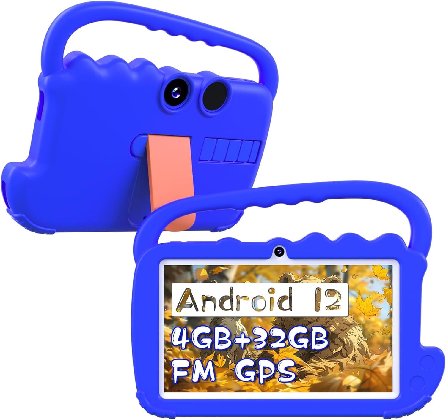 IWEGGO 7 in 1024 x 600 Child Tablet, 32GB, Android 12, Wi-Fi, Blue with Case