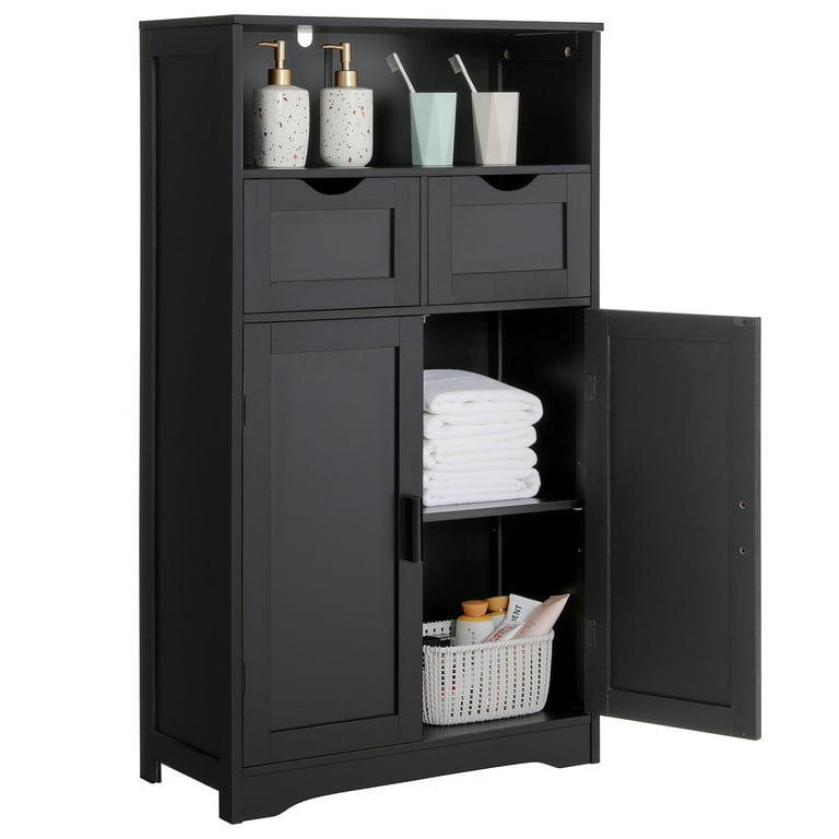 https://i5.walmartimages.com/seo/IWELL-Large-Bathroom-Cabinet-Storage-Cabinet-with-2-Drawers-2-Shelves-Bathroom-Floor-Cabinet-for-Living-Room-Bedroom-Black-SNG8L_5d5c574b-d195-4579-b612-e2d09d6b3726.ff05f57ec32ceb89565ea59fefb65f57.jpeg?odnHeight=768&odnWidth=768&odnBg=FFFFFF