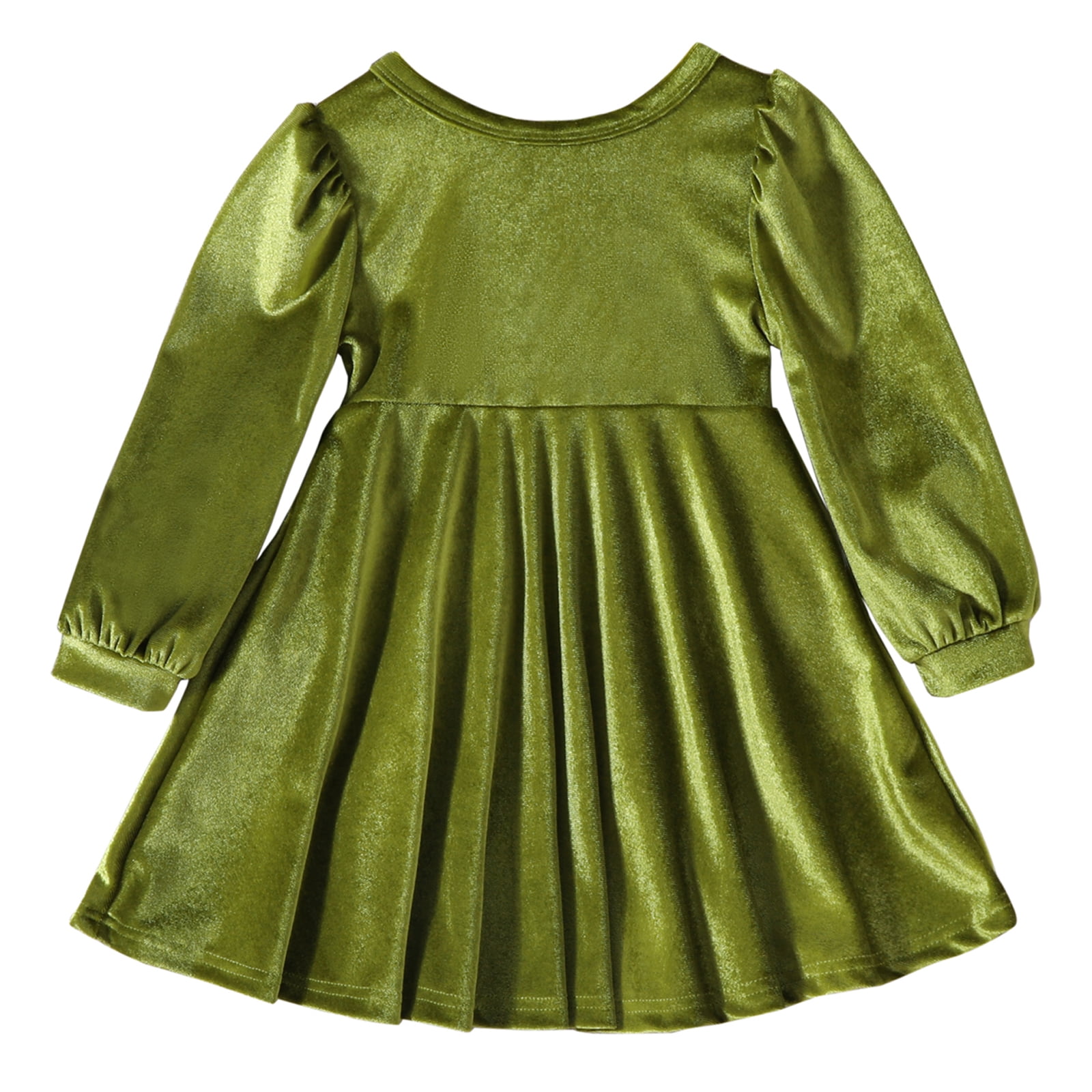 Girl winter dress green main image 1