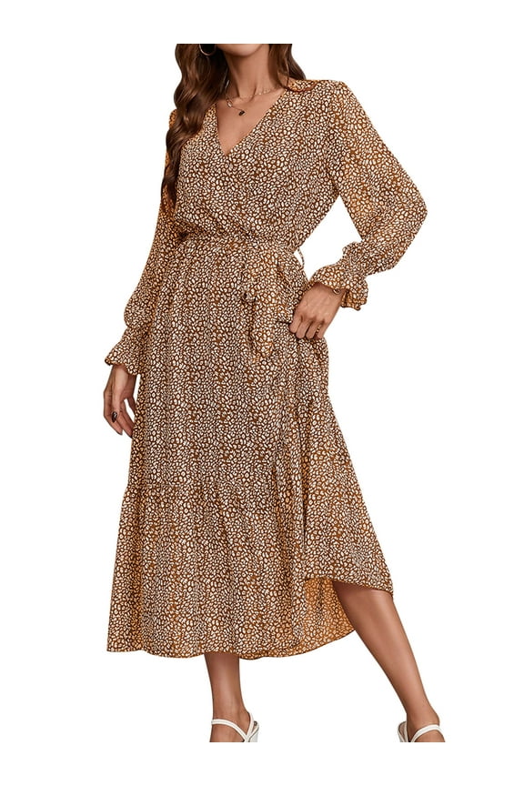 Dresses for Women Fall Long Sleeve Casual Trendy Bohemian Party Dress Fancy Workout Fashion Chic Skirts 2025