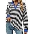 thumbnail image 1 of IWEMEK Fall Tops for Women Casual Trendy Color Block Tshirt Loose Fit Oversize Pullover Baggy Basic Tees Size S 2025, 1 of 7