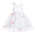 thumbnail image 1 of IWEMEK Flower Girl Dresses for Wedding White Princess Formal Evening Mesh Dress First Communion Dress Size 2-3Y, 1 of 8