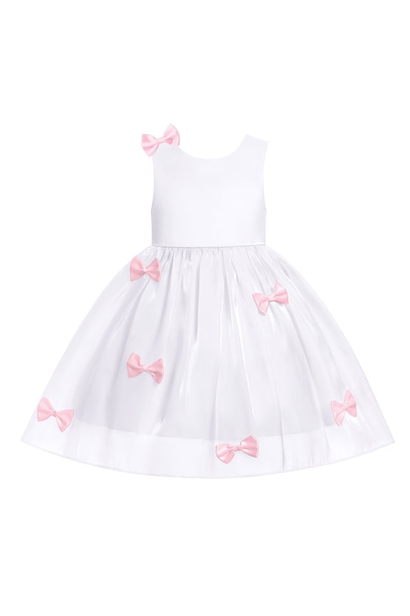 Flower Girl Dresses for Wedding White Princess Formal Evening Mesh Dress First Communion Dress Size 2-3Y