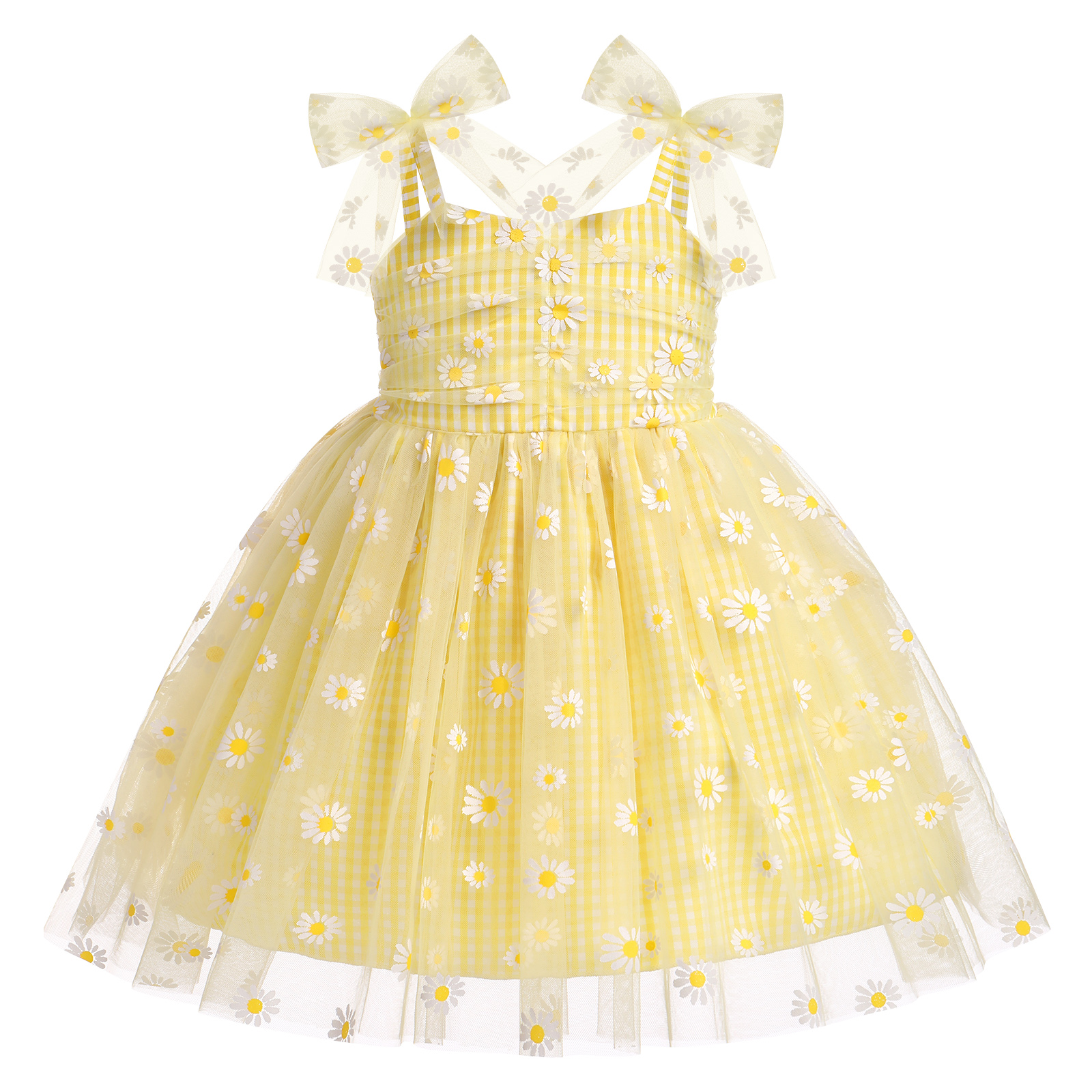 IWEMEK Girls Dresses Floral Lace Sling Dress For Children Graduation 