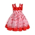 thumbnail image 1 of IWEMEK Little Girls Dress Strawberry Cute Mesh Tutu Sleeveless Bowknot Fairy Dresses Polka Dot Princess Sundress 2025, 1 of 10