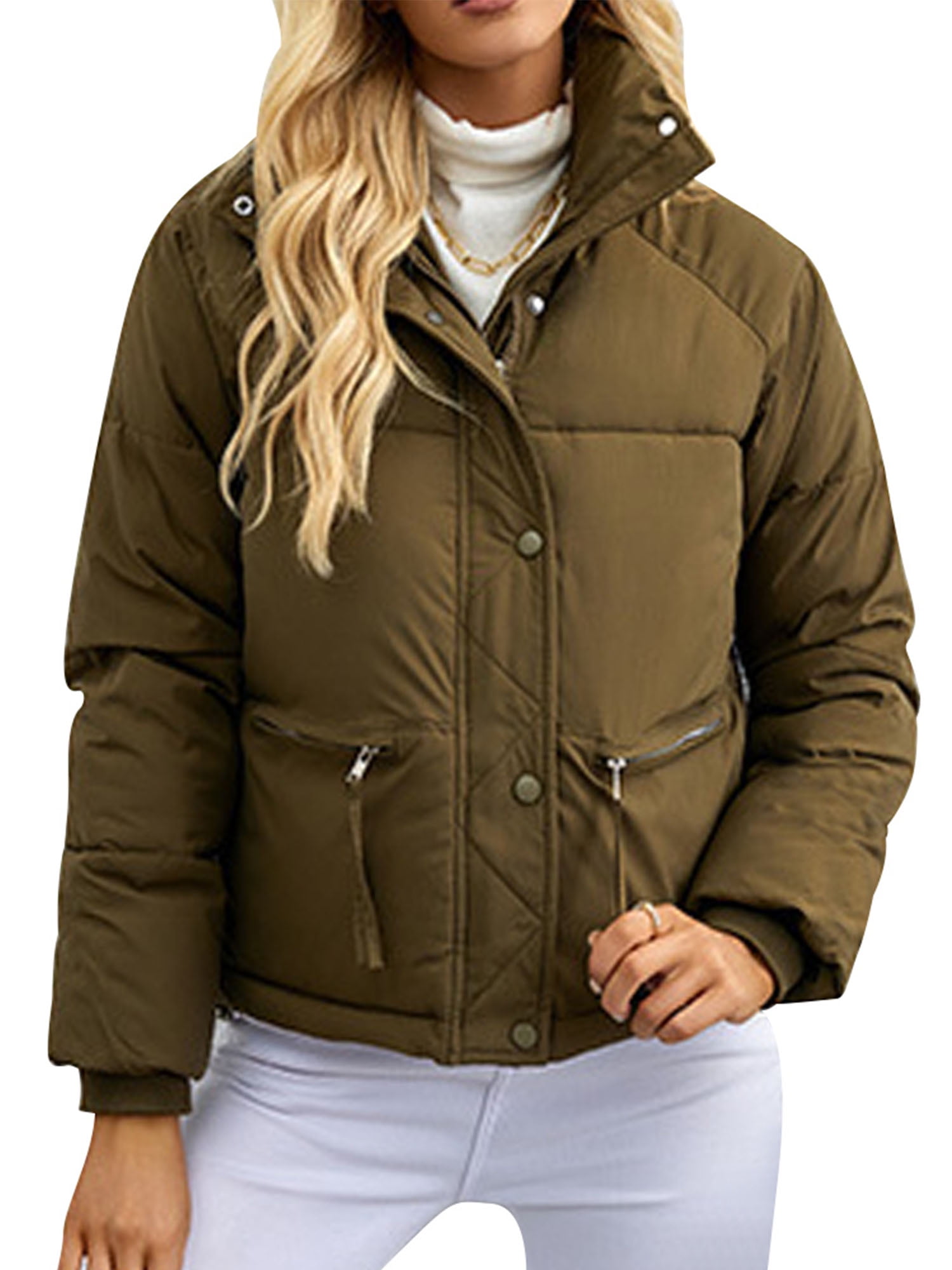 RINTONIX Womens Long Sleeve Button Down Thermal Winter