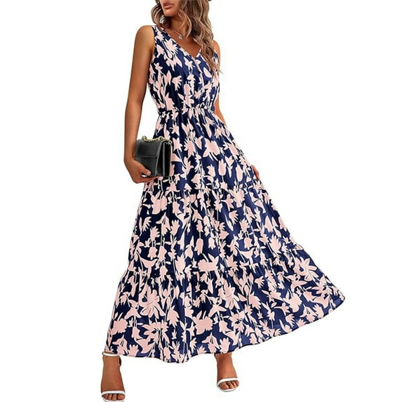 IWEMEK Womens Dress Long Wedding Guest Formal Dresses Flutter Elegant Cocktail Sundresses Summer Fancy Color Block Outfit