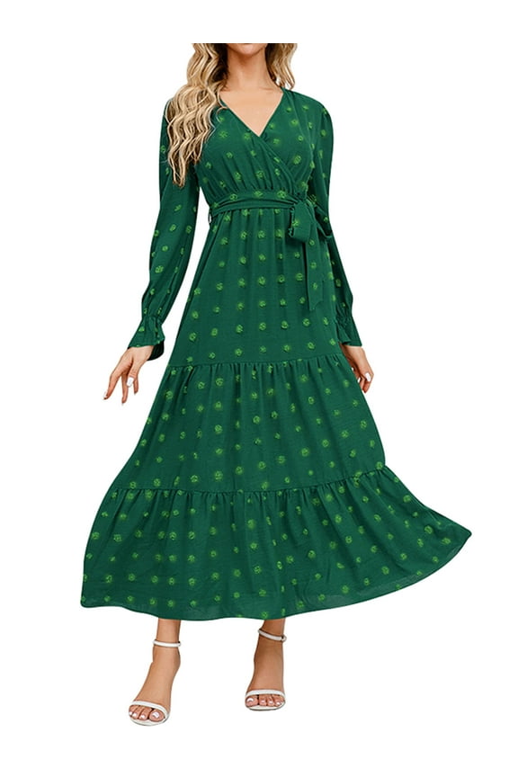 Womens Fall Dress Pompom Semi Formal Wedding Guest Dresses A-Line Cozy Soft Vacation Boho Going Out Clothing 2025