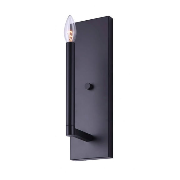 IWF1011A01BK-Canarm Inc-Kingston - 1 Light Wall Mount-14 Inches Tall and 4.7 Inches Wide