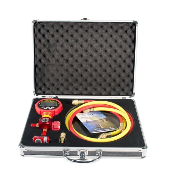 IWISS Digital Manifold Pressure Gauges 2 Hoses For Refrigeration Systems