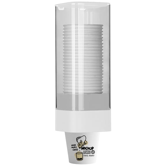 IWNTWY Magnetic Cup Dispenser Wall Mounted Bathroom Cup Holder Fit 3oz - 5oz Small Cups for Home Office Hospital