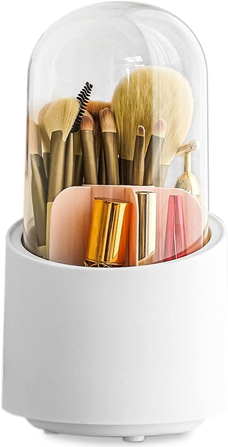IWNTWY Makeup Brush Holder, 360° Rotation Make up Brush Storage