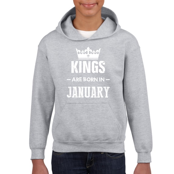 IWPF - Big Boys Hoodies and Sweatshirts - Birthday Gift Kings Are Born In January