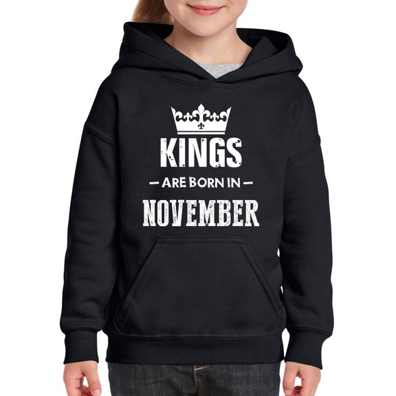 IWPF - Big Boys Hoodies and Sweatshirts - Birthday Gift Kings Are Born In November