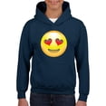 thumbnail image 1 of IWPF - Big Boys Hoodies and Sweatshirts - Emoji Heart-Shaped Eyes, 1 of 5