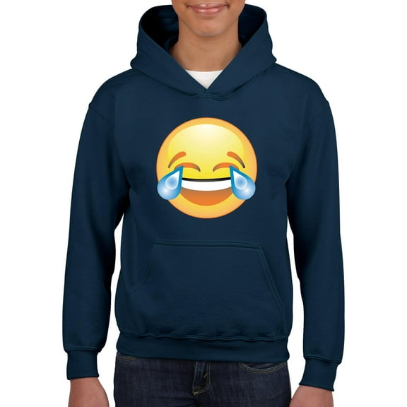 IWPF - Big Boys Hoodies and Sweatshirts - Emoji Laughing Tears