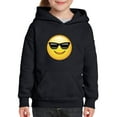 thumbnail image 1 of IWPF - Big Boys Hoodies and Sweatshirts - Emoji with Sunglasses, 1 of 5