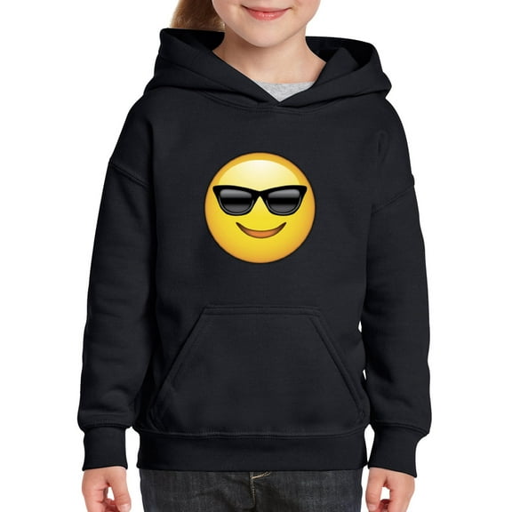 IWPF - Big Boys Hoodies and Sweatshirts - Emoji with Sunglasses