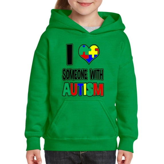 IWPF - Big Boys Hoodies and Sweatshirts - I Love Someone With Autism